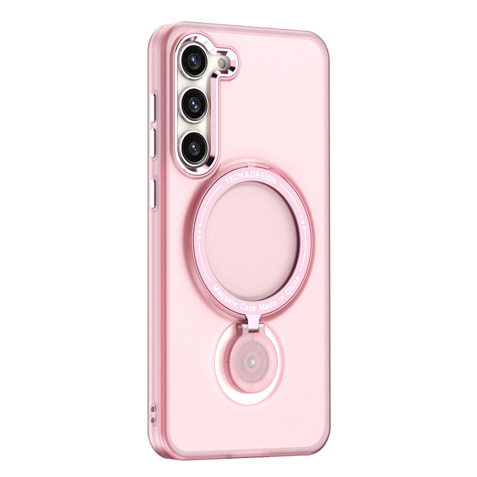 For Samsung Galaxy S23 Hard PC Phone Cover Magnetic Ring Kickstand Anti-drop Case Compatible with MagSafe For Samsung Galaxy S23 Hard PC Phone Cover Magnetic Ring Kickstand Anti-drop Case Compatible with MagSafe
